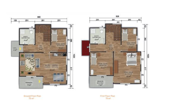 Double Storey Prefabricated House 150 m² - Image 2