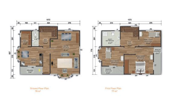 Double Storey Prefabricated House 155 m² - Image 2