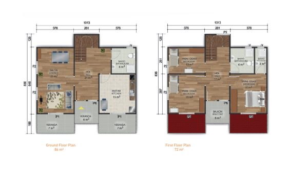 Double Storey Prefabricated House 158 m² - Image 2