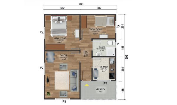 Prefabricated House 68 m² - Image 2