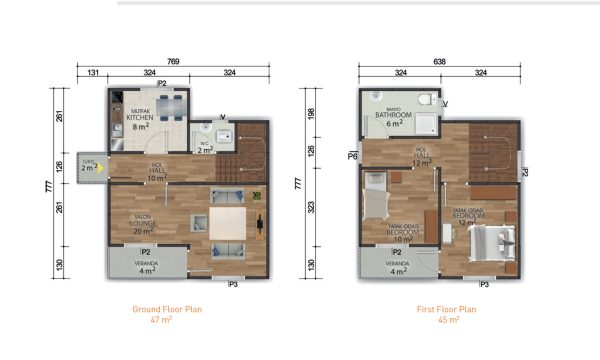 Double Storey Prefabricated House 92 m² - Image 2